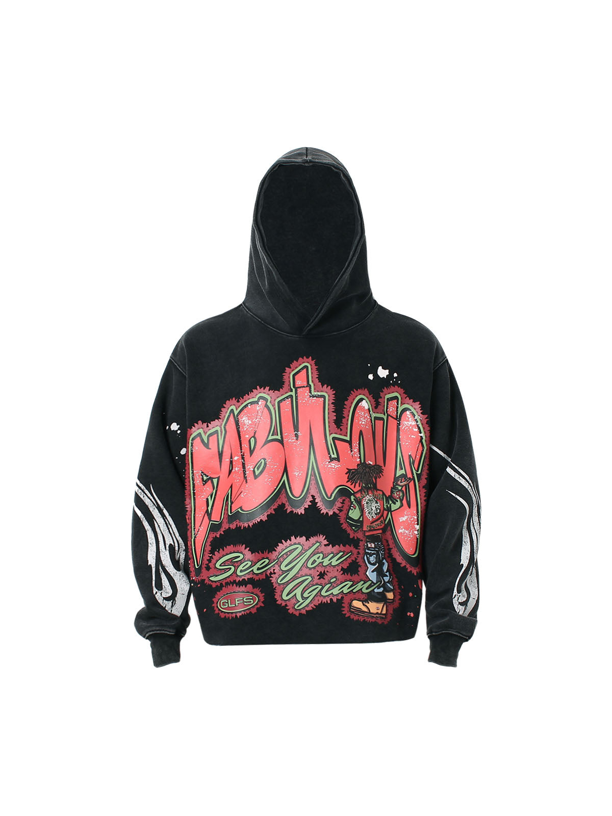 High Street Fun Printed Hoodie