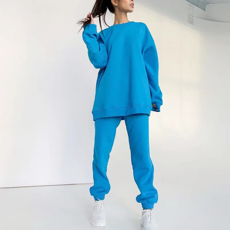 Ladies sports plus cashmere leisure suit
