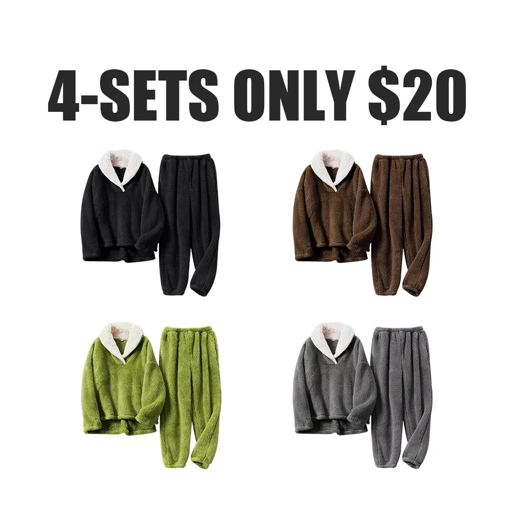 Men's Coral Fleece Pjs Set