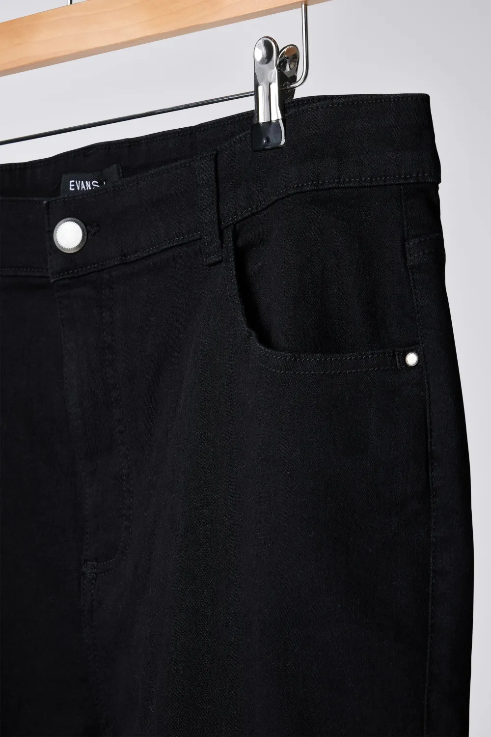 EVANS Curve Fit Black Bootcut Jeans