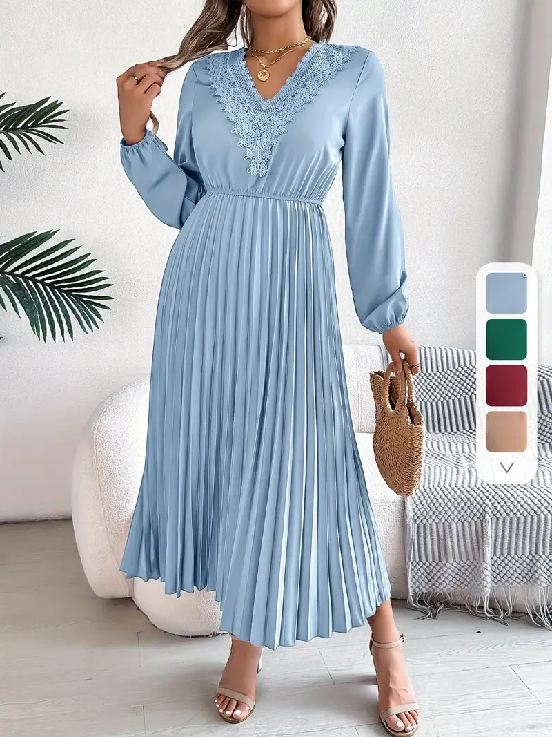 Elegant Midi Dress | Polyester & Elastane Blend | Machine Washable, Non-Sheer