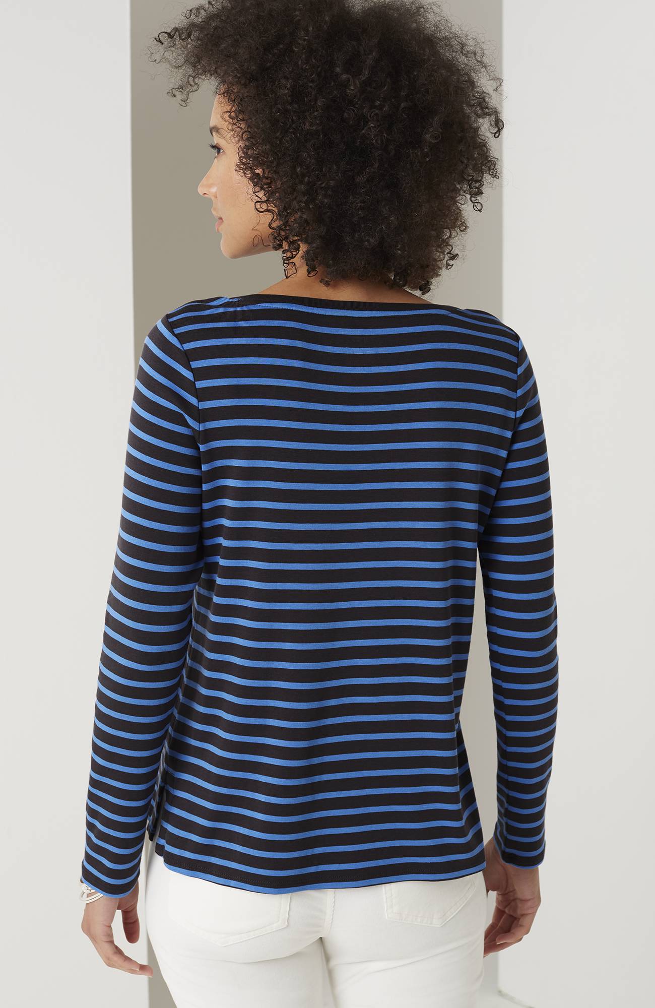 long-sleeve pima crew-neck tee
