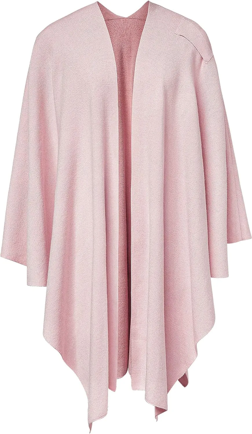 Womens Large Cross Front Poncho Sweater Wrap Topper Knitted Elegant Shawls Cape for Fall Winter