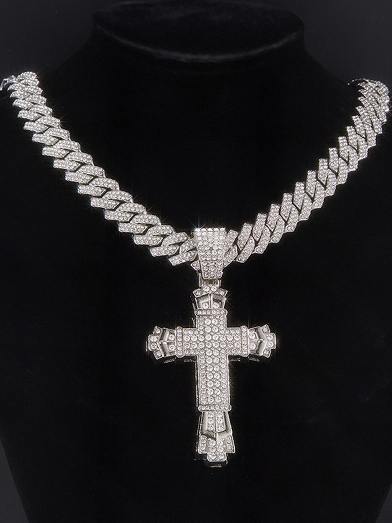 Diamond Cross Necklace - 1970
