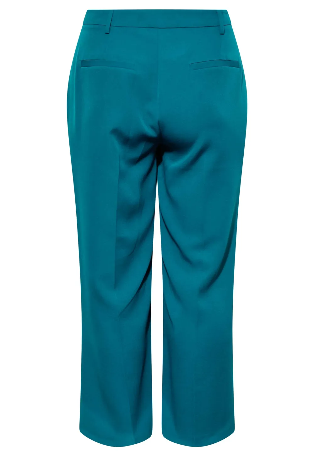 YOURS Curve Pink Split Hem Flared Trousers