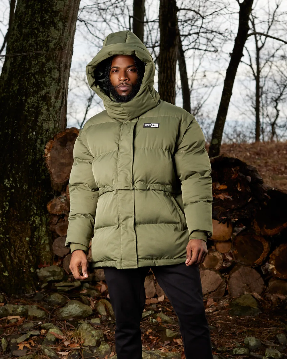 Green Chive Mid Utility Puffer