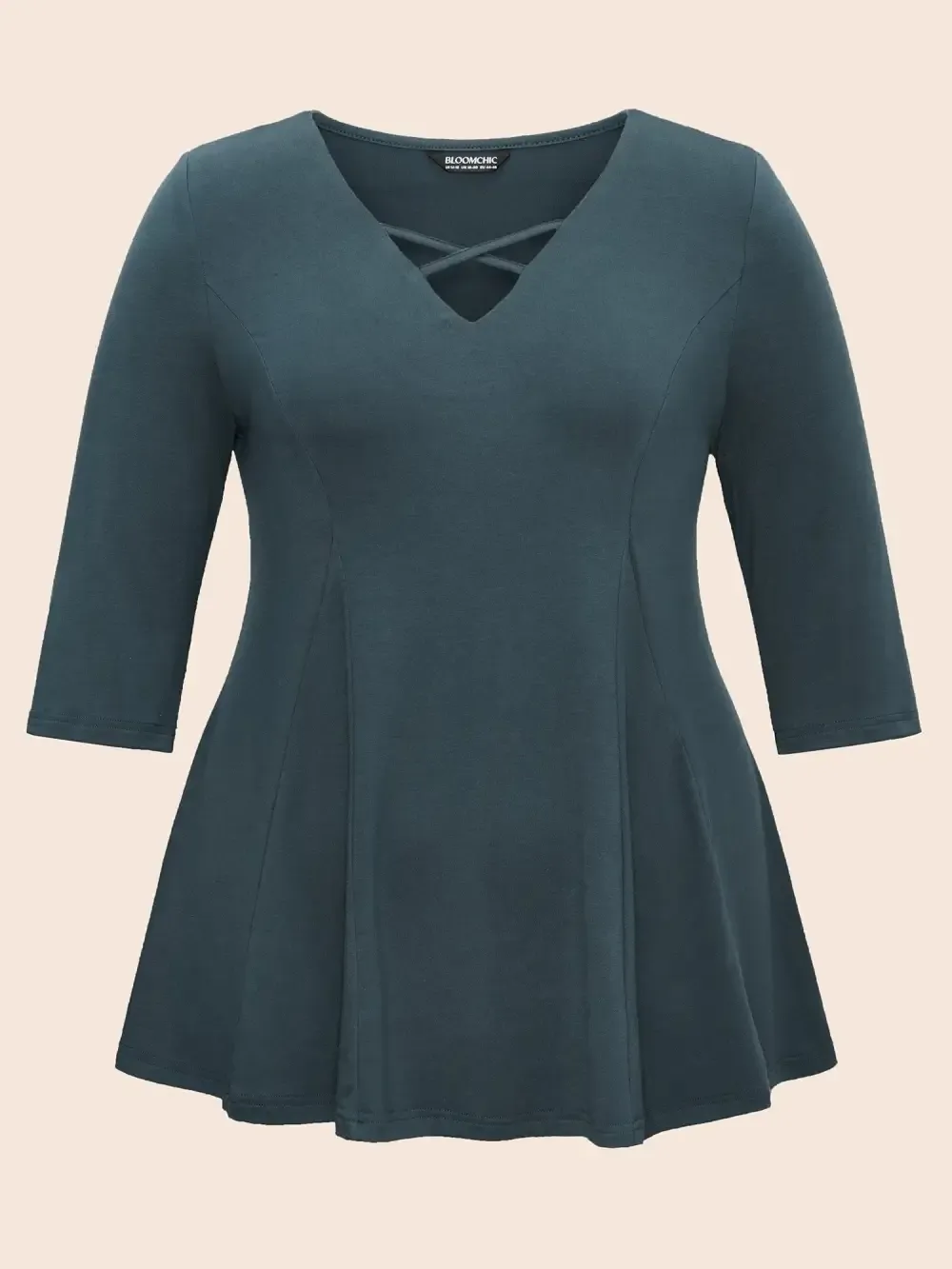 Supersoft Essentials Cross Straps Pleated T-Shirt