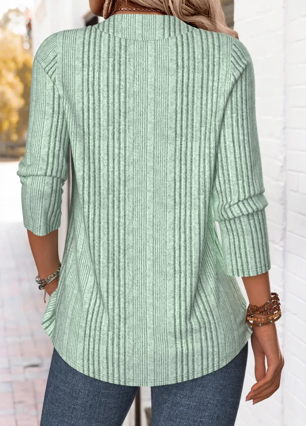 Sage Green Tummy Coverage Long Sleeve T Shirt