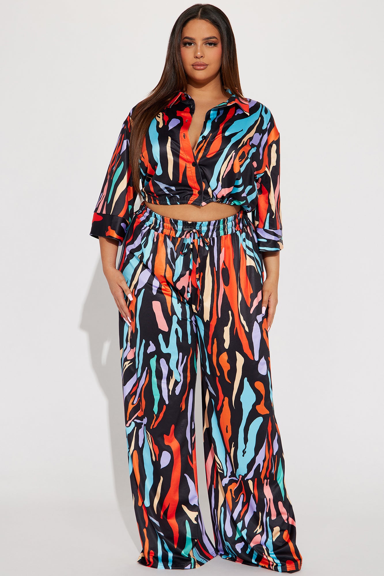 Full Of Color Pant Set - Multi Color