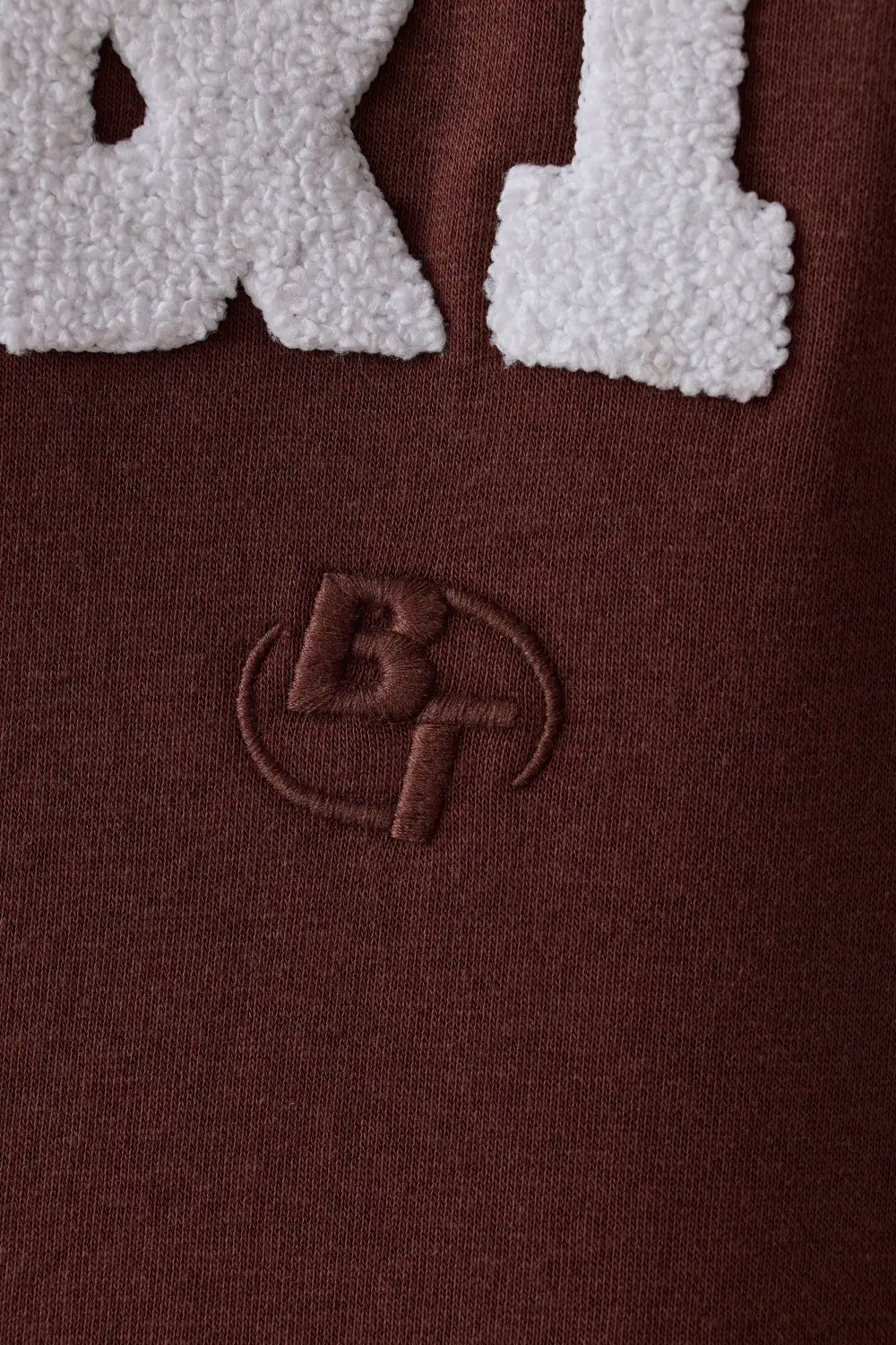 Hero - Oversized Hooded Sweatshirt in Mahogany