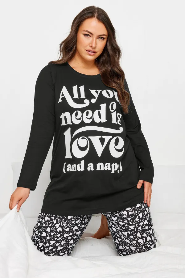 YOURS 4 PACK Curve Navy Blue Star Print Pyjama Set