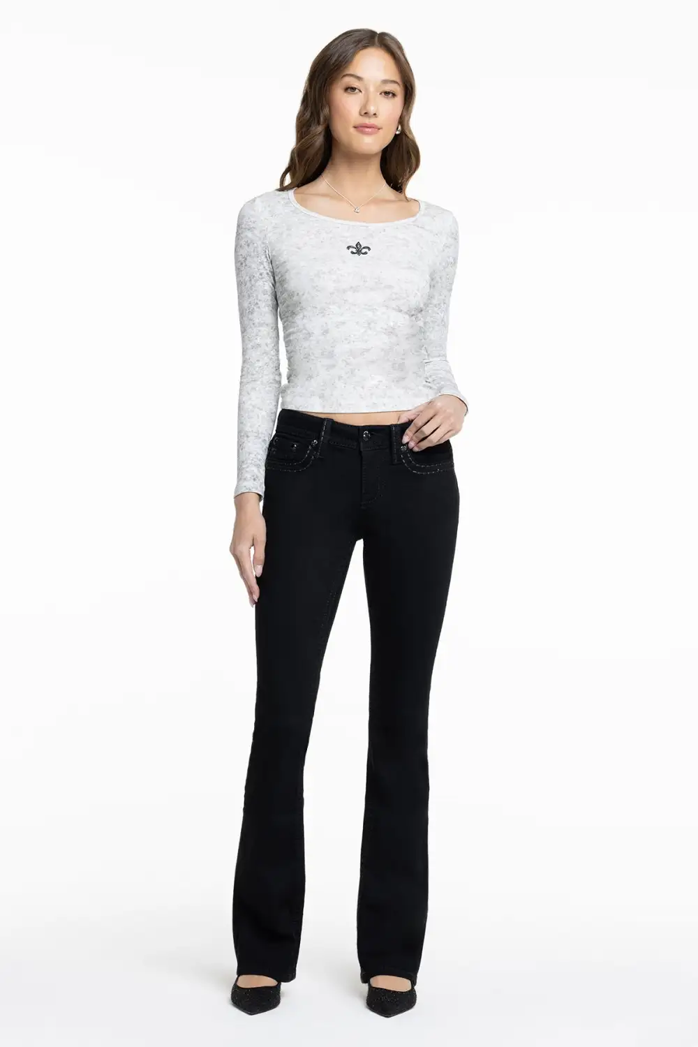 Classic Black Bootcut Jeans