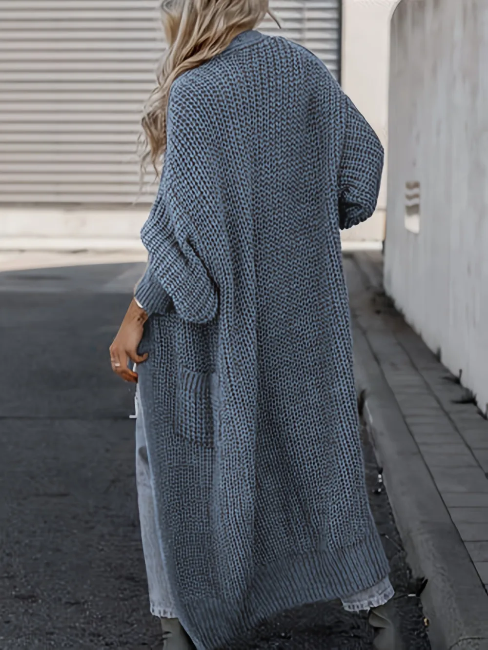 Cozy Long Sleeve Open Front Cardigan Sweater - Soft, Casual, and Versatile for Fall and Winter - Women's Long Length Clothing for Everyday Wear