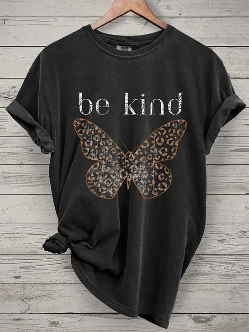 Women'S T-Shirt Women'S T-Shirt Be Kind Of Printed T-Shirt Pure Cotton Round Neck Summer Short Sleeve