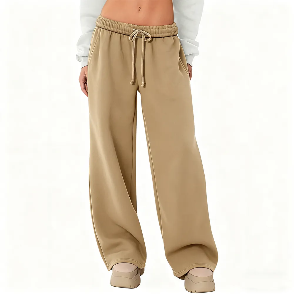 Low-Rise Wide Sweatpants: French terry, lightweight, with sporty pockets.