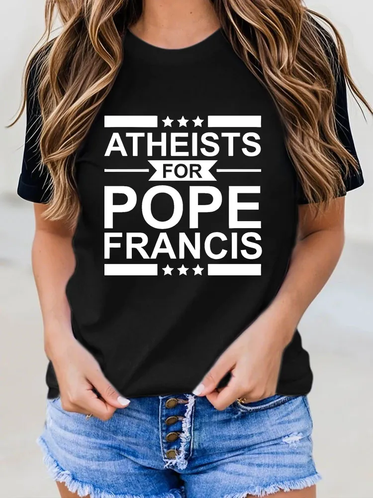 Women's 1936–2025 Catholic Commemorative Printed T-Shirt
