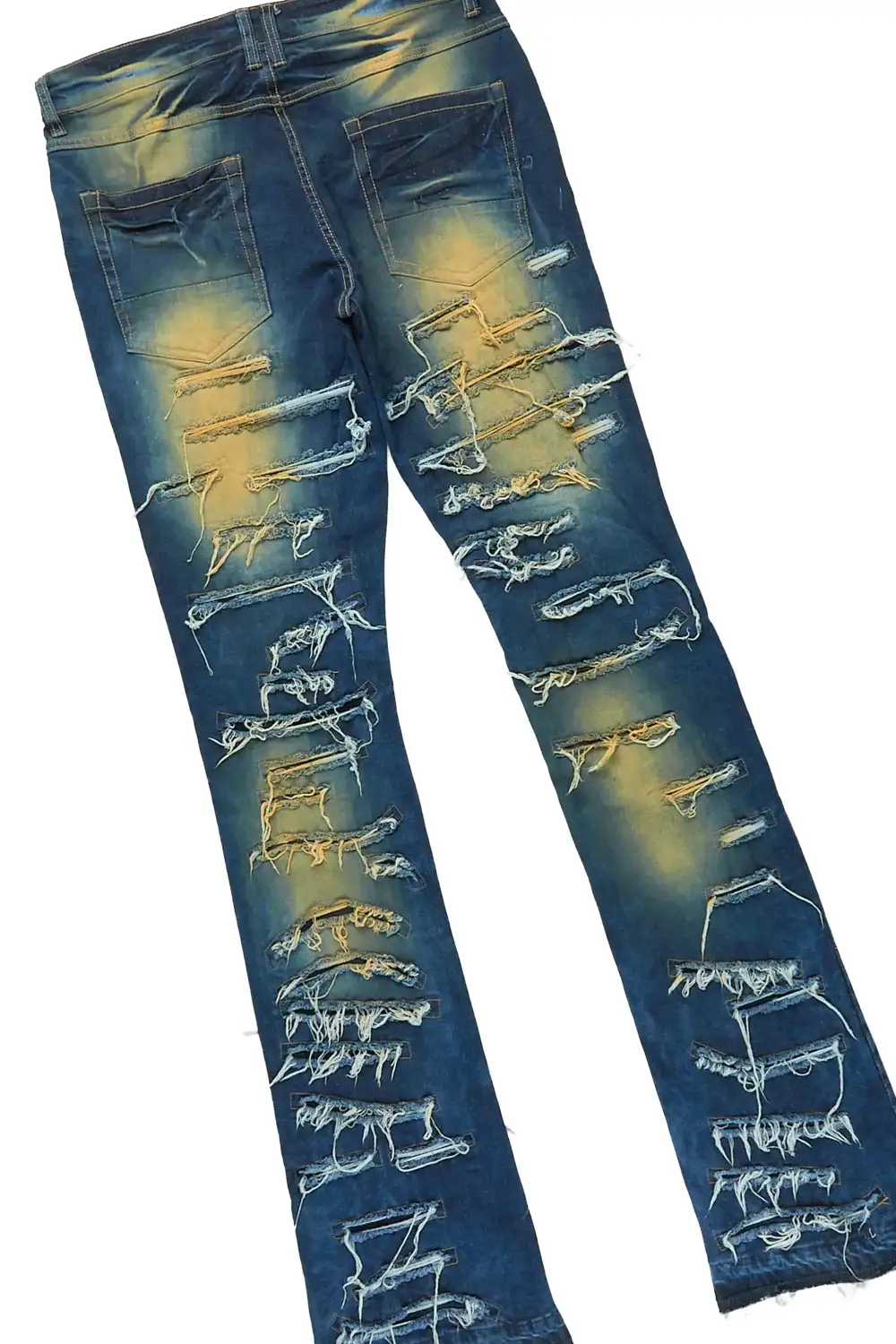 Walkon White T-Shirt & Malyk Stacked Jean Bundle