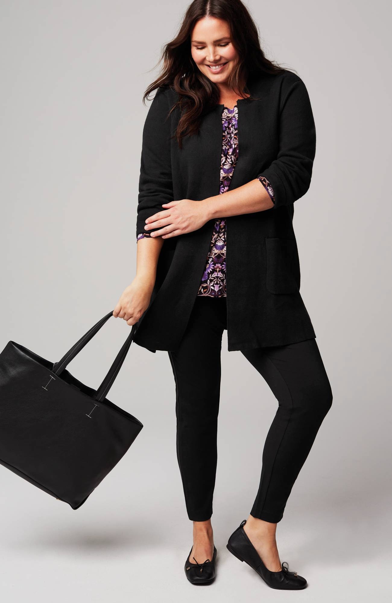 majestic open-front cardi