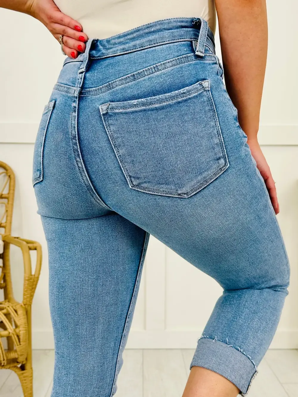 Dreaming of Summer Tummy Control Capri Jeans