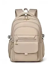 Women's Waterproof and Scratch-resistant Nylon Backpack - Large Capacity College Style School Bag with Multi-pocket Design, Suitable for Teenagers to Go to School and Daily Commuting