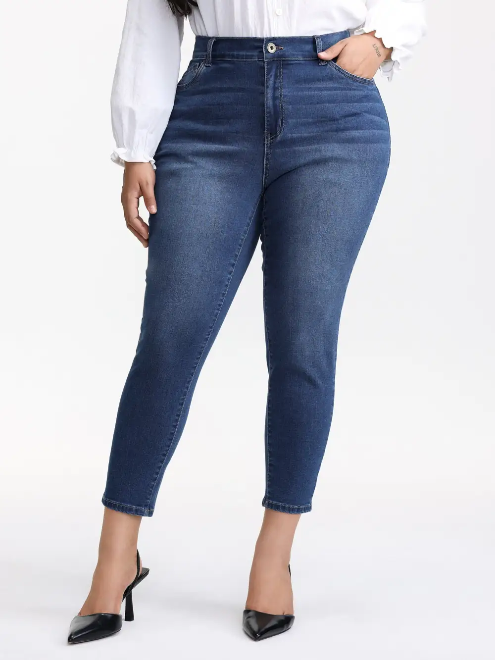 Supersoft Stretchy Waist Skinny-Fit Jeans