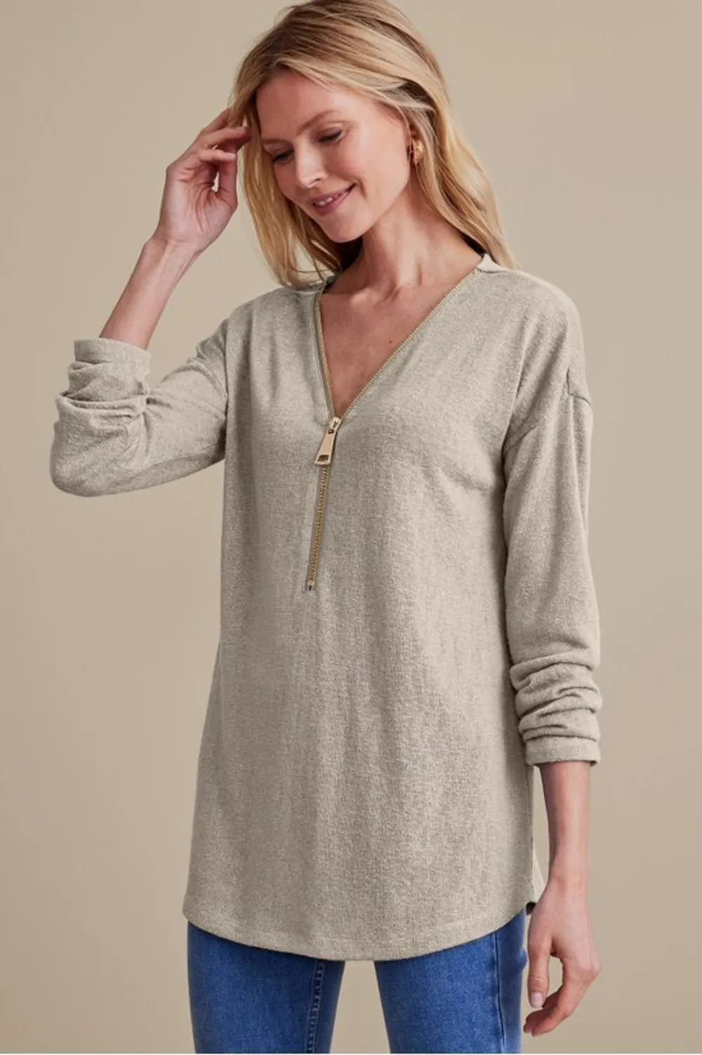 Valentina Zip Sweater