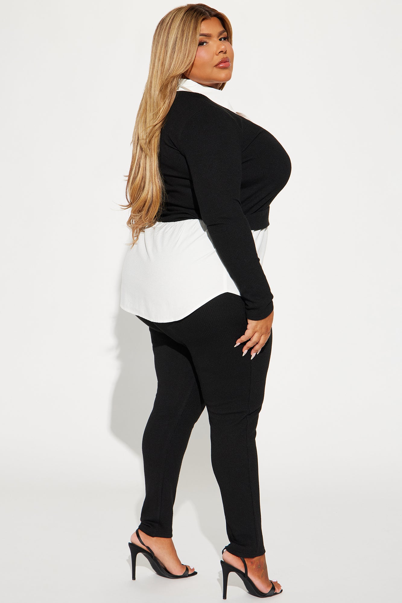 Double Booked Legging Set - Black