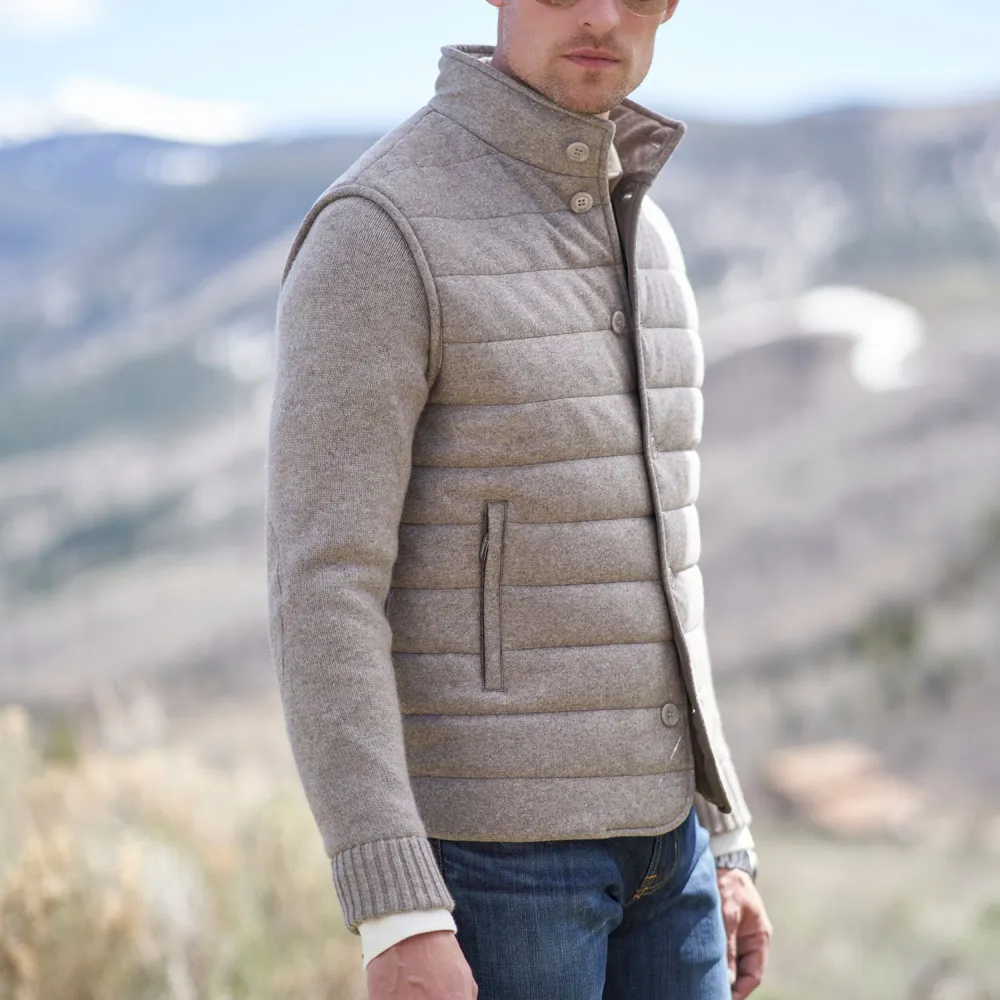 Arthur Cashmere Quilted Thermal Jacket