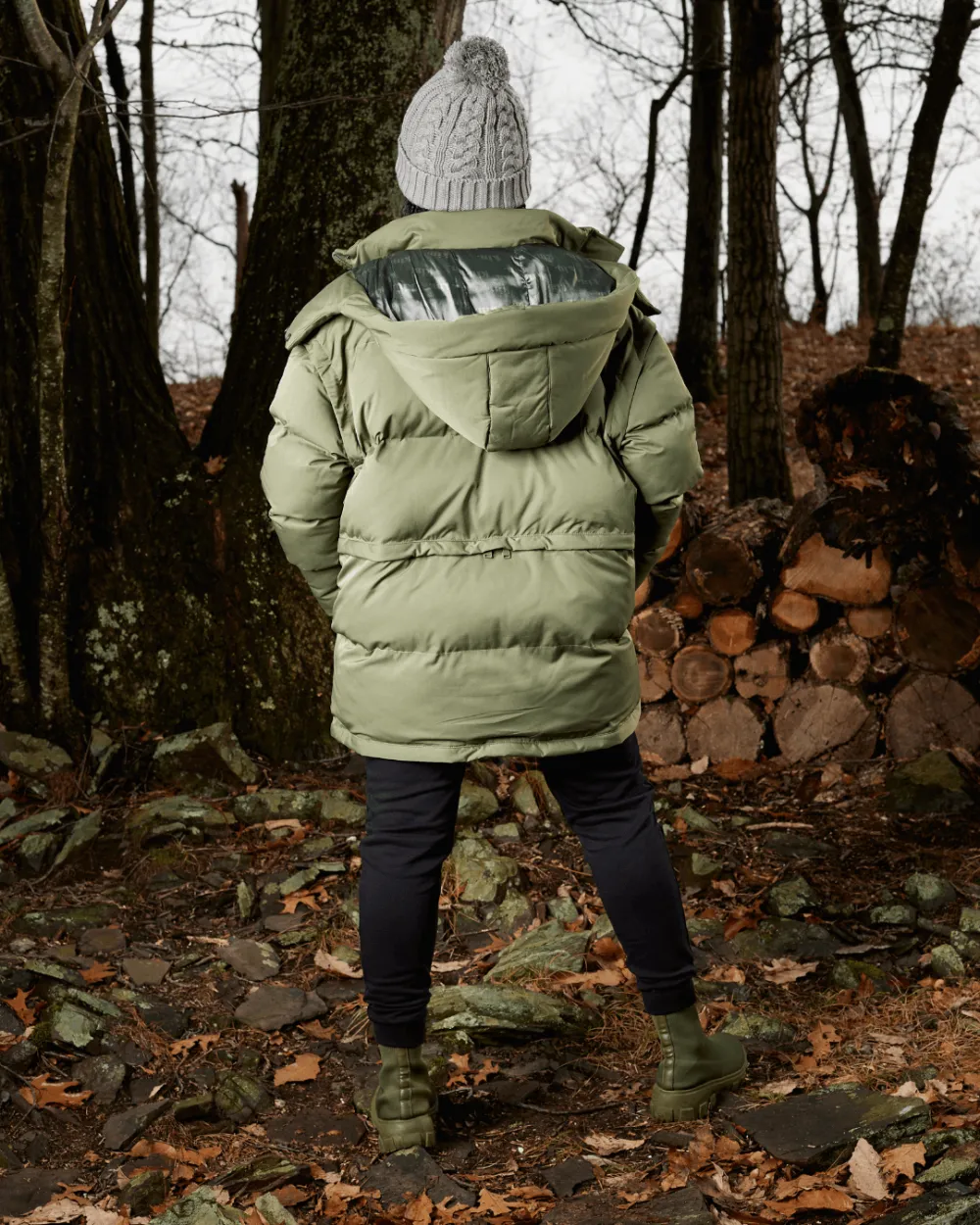 Green Chive Mid Utility Puffer