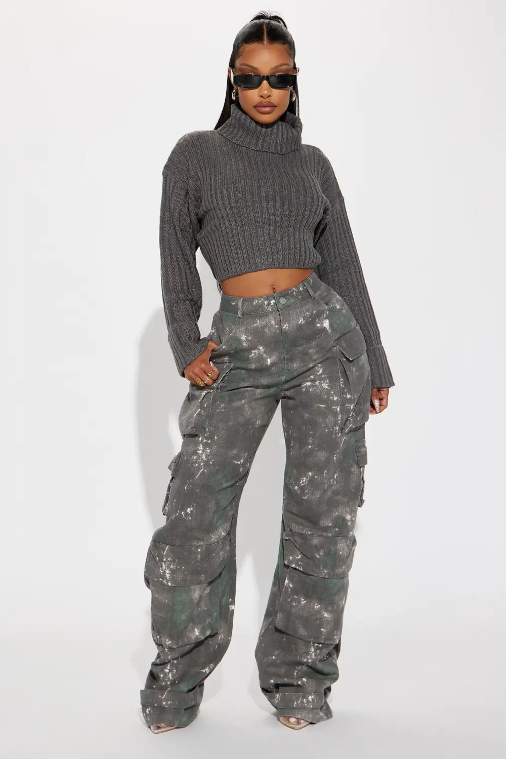 Saree Sweater - Grey