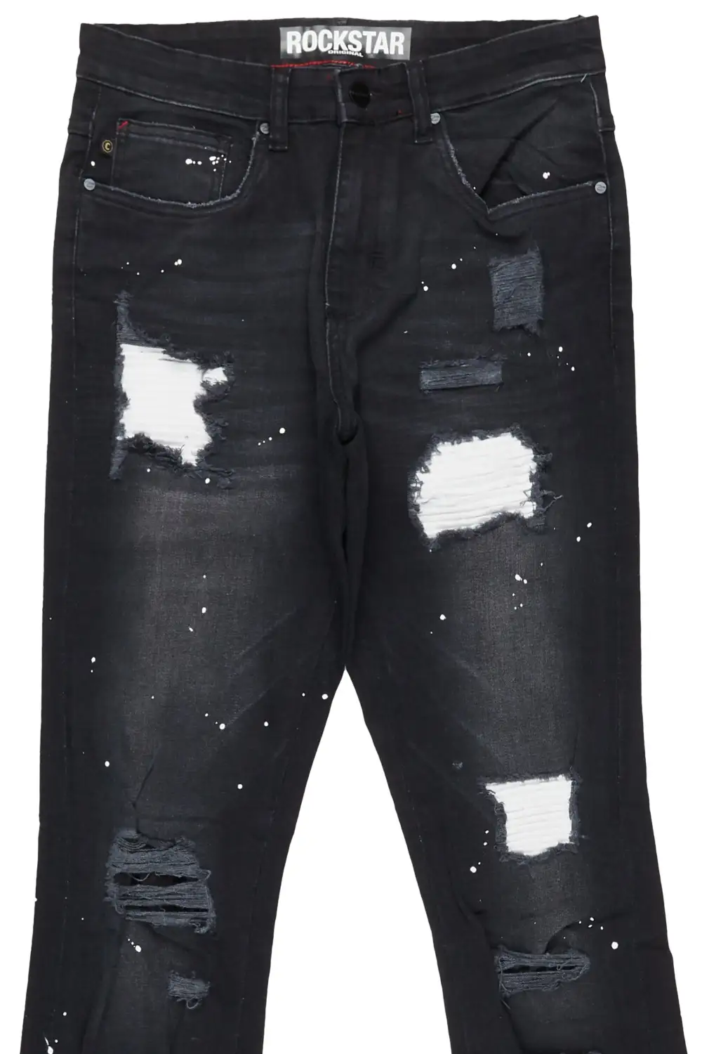 Edmund Black Stacked Flare Jean