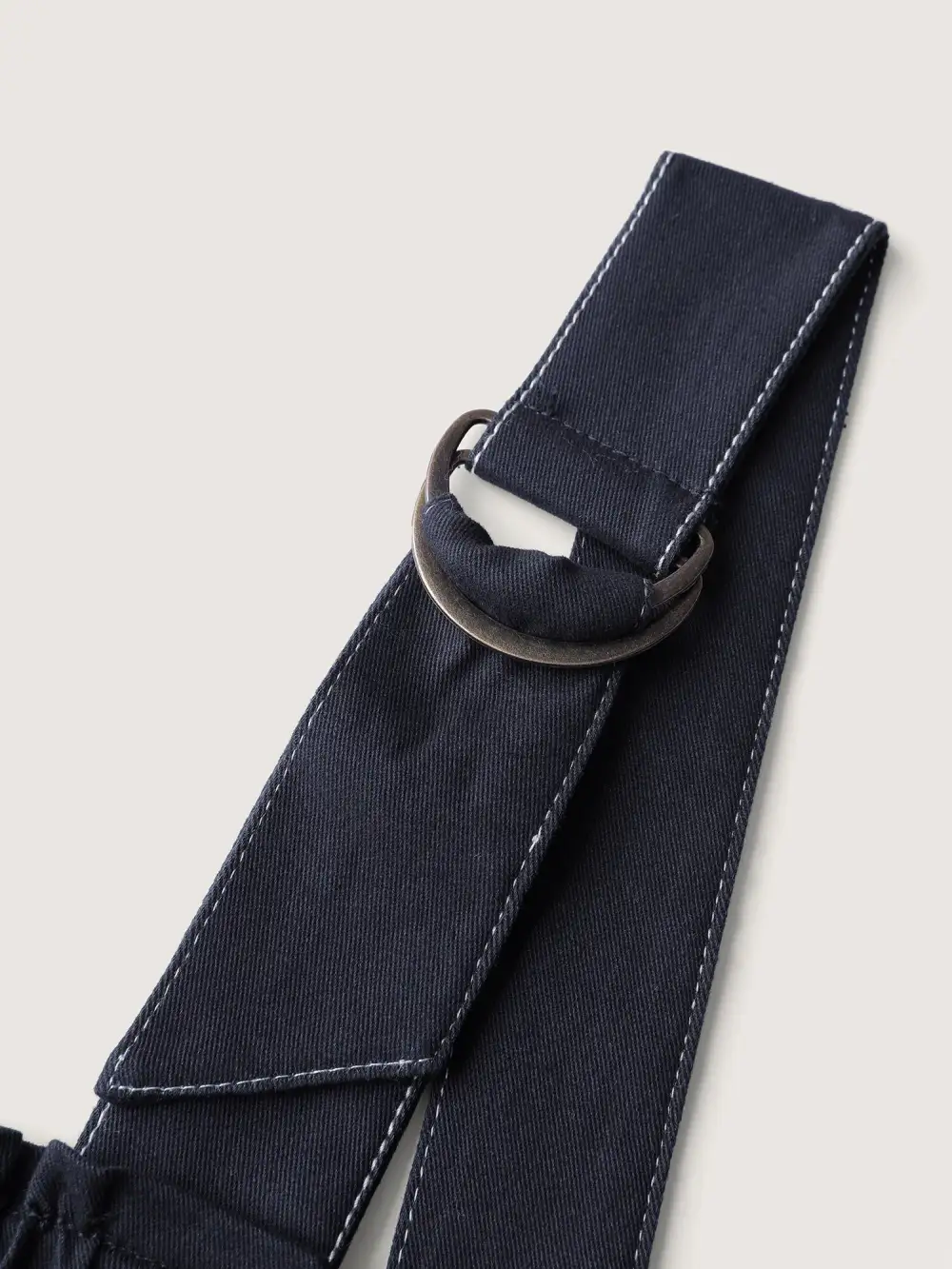 Pure Cotton Overall Adjustable Midi Dress