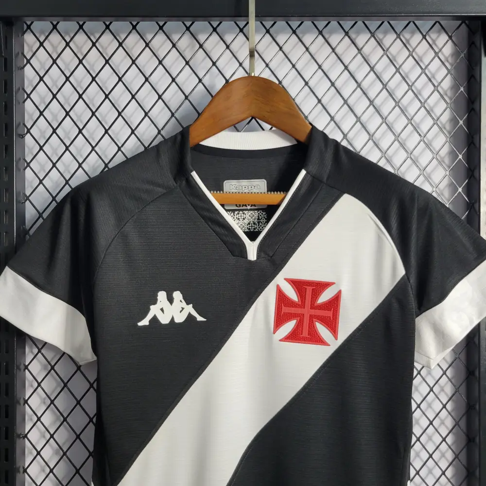 Camisa Vasco da Gama Home 22/23 Feminina - Preta e Branca