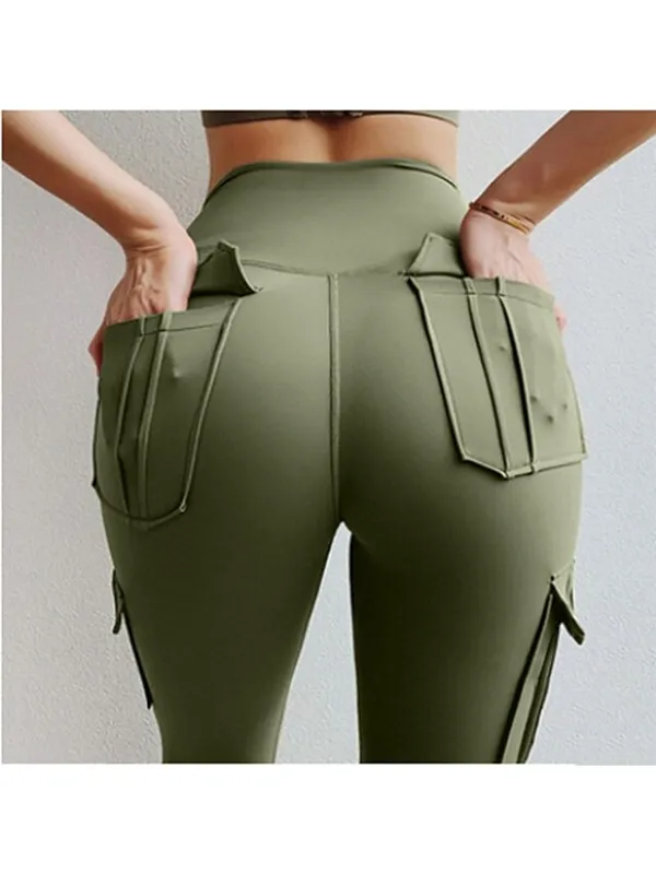 Women's Skinny Tights Leggings Plain Full Length High Elasticity Mid Waist Fashion Tights Casual Weekend Amy Green Black S M