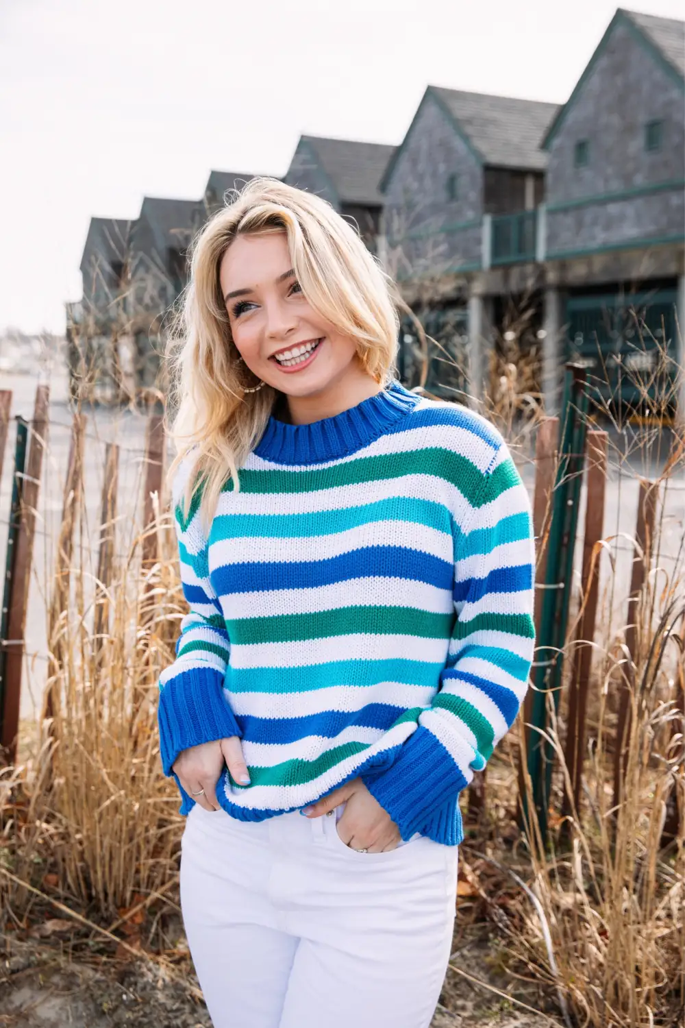 The Ocean Lagoon Striped Sweater