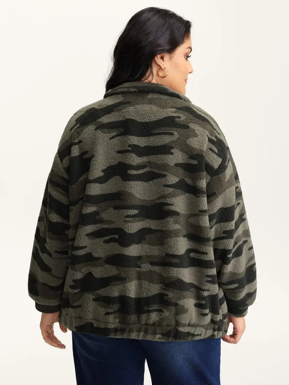Camouflage Zipper Pocket Jacket