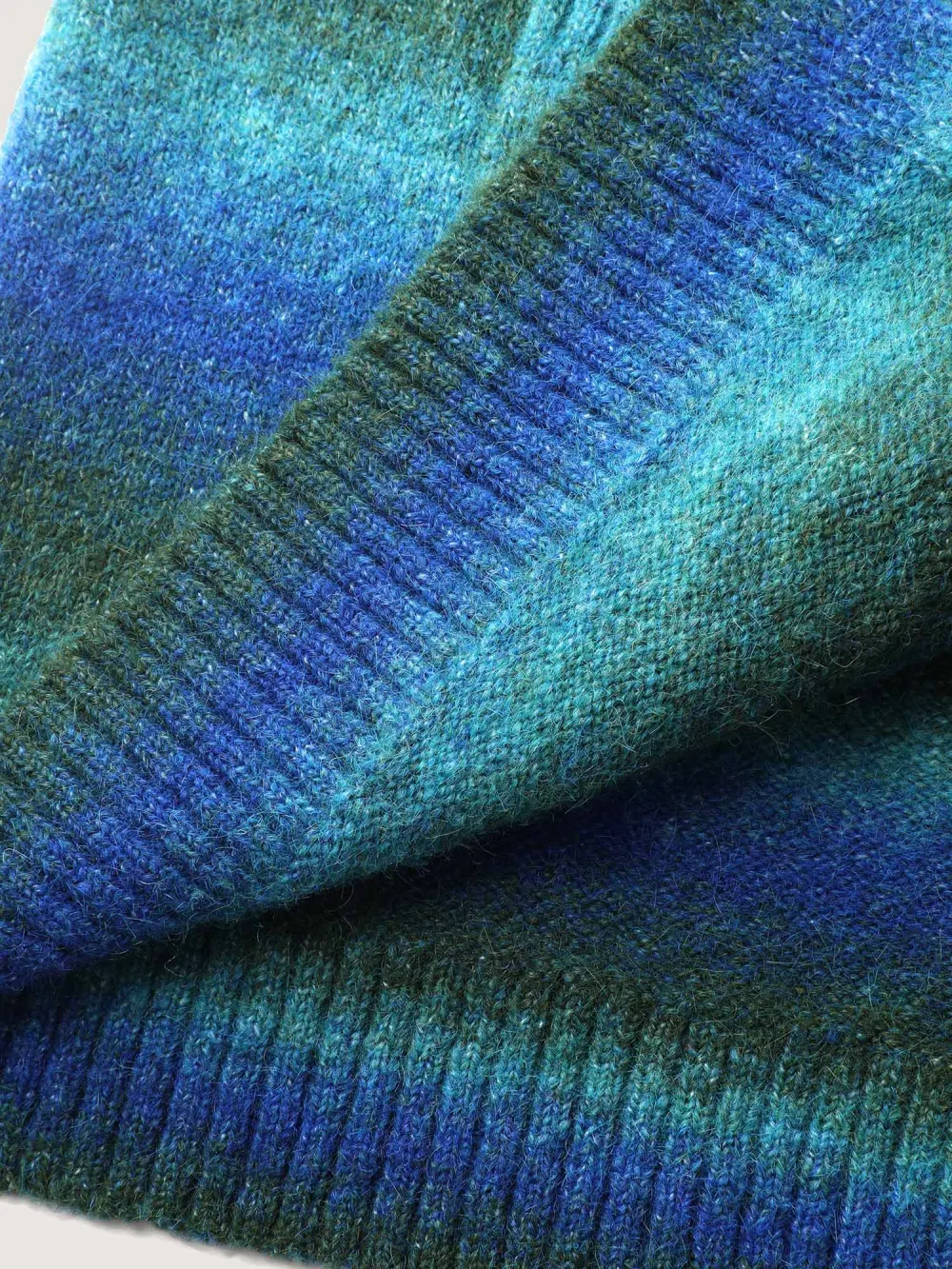 Heather Pockets Open-Front Knit Cardigan