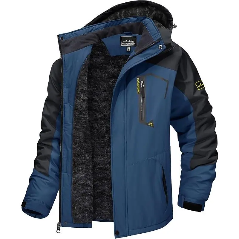 Men's Winter Skiing Jackets Water Resistant Fleece Coats