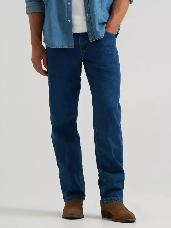 WRANGLER FIVE STAR PREMIUM DENIM FLEX FOR COMFORT RELAXED FIT JEAN IN STONE