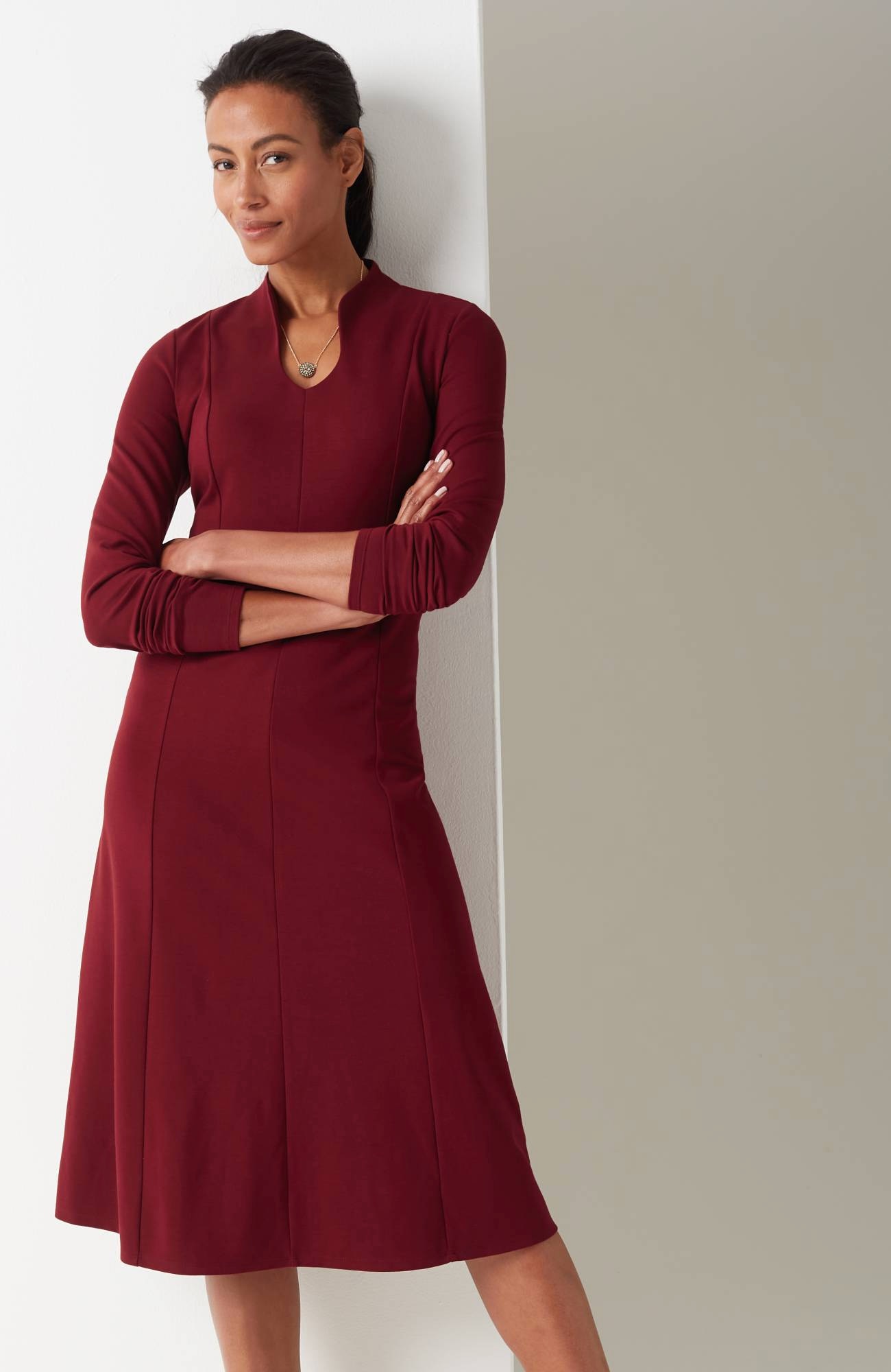 wearever double-face jersey dress