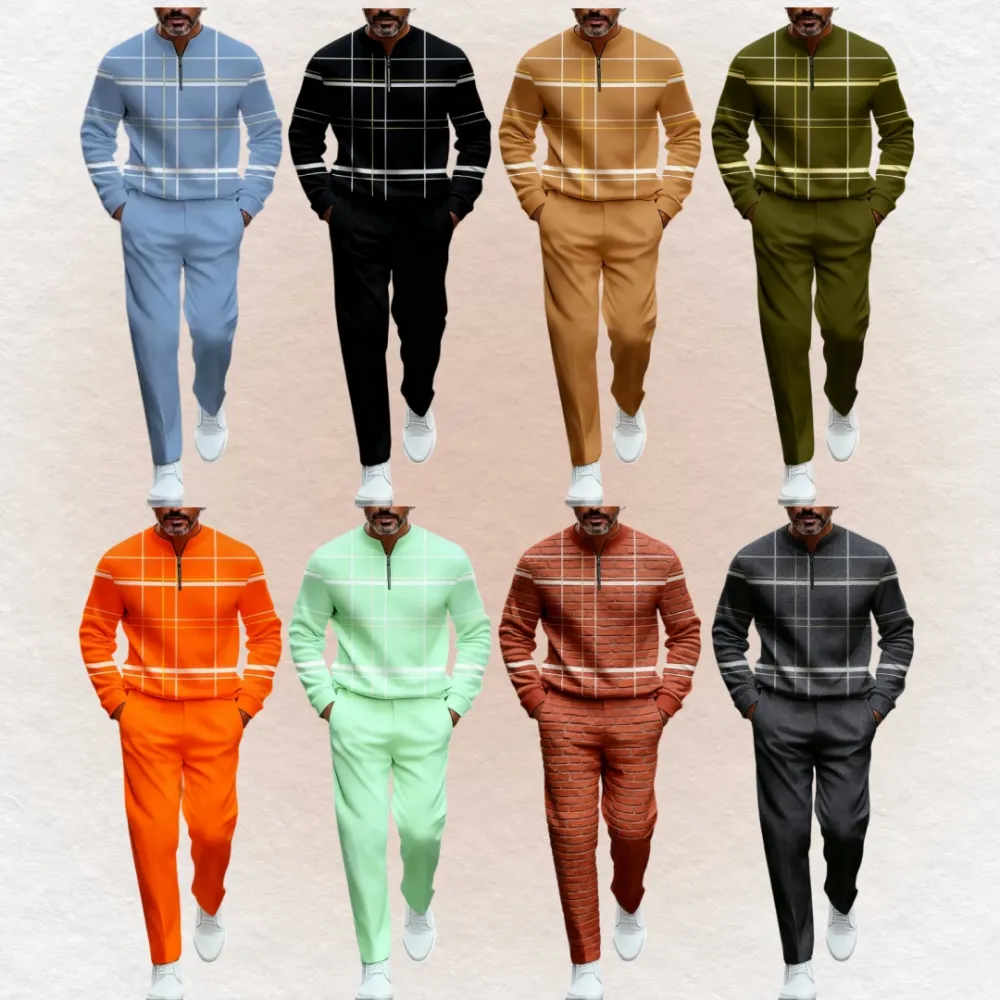 Men's 2-piece lightweight business casual sportswear