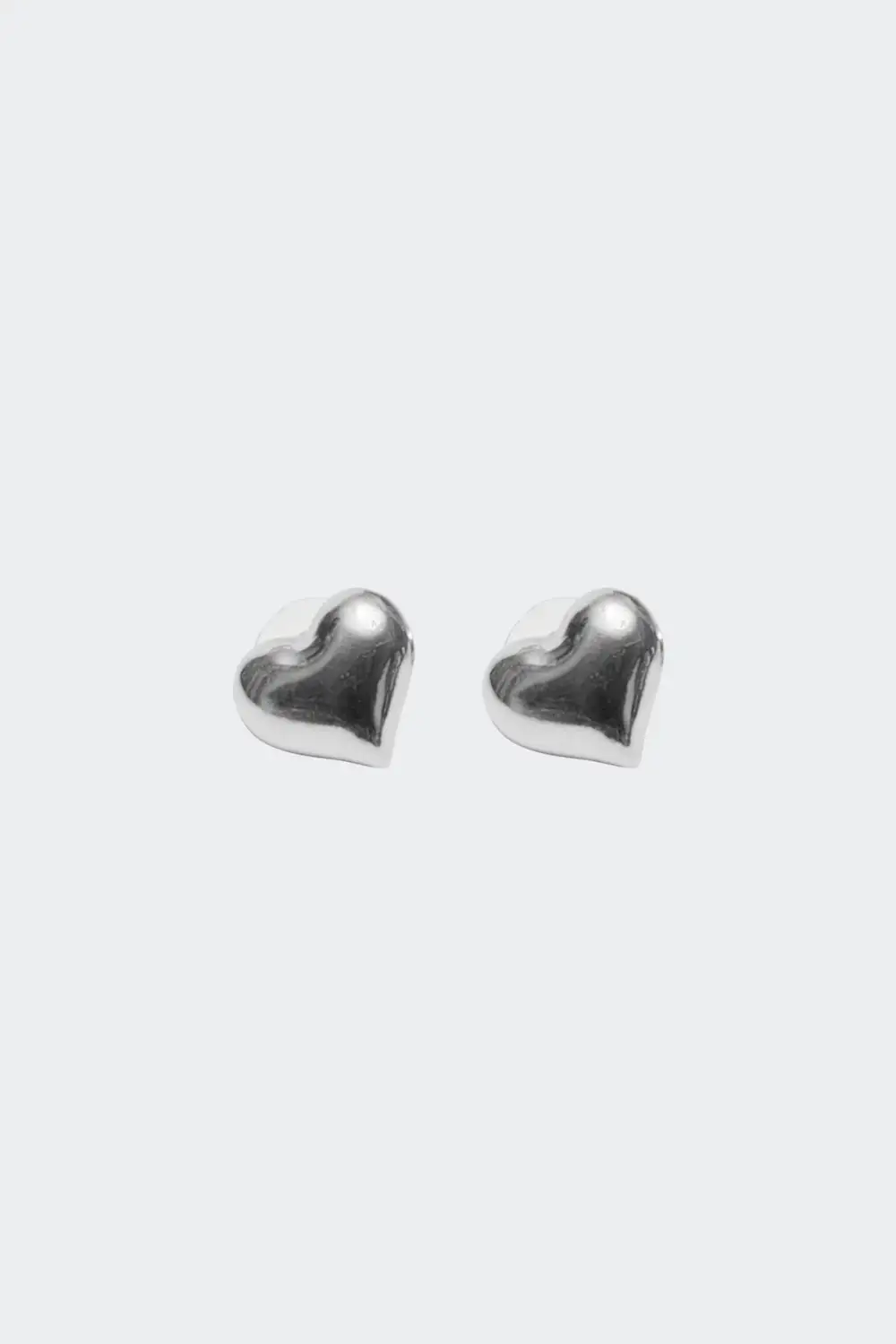Puffy Heart Stud Earrings