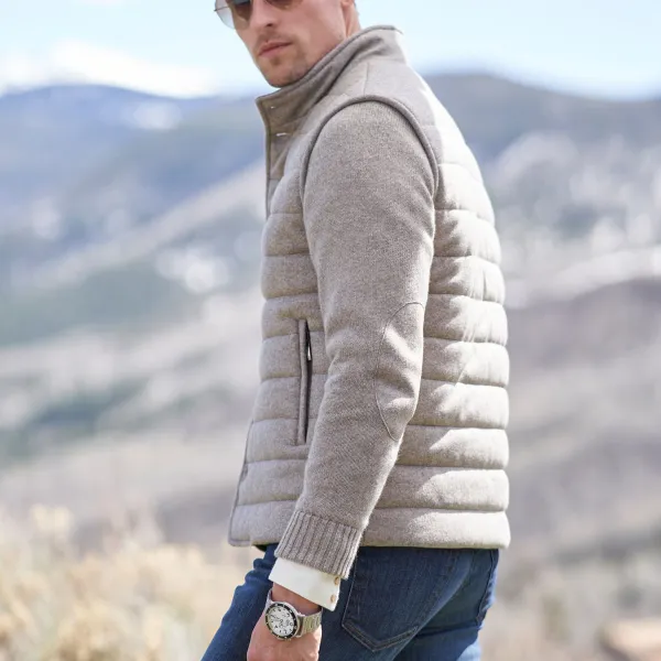 Arthur Cashmere Quilted Thermal Jacket
