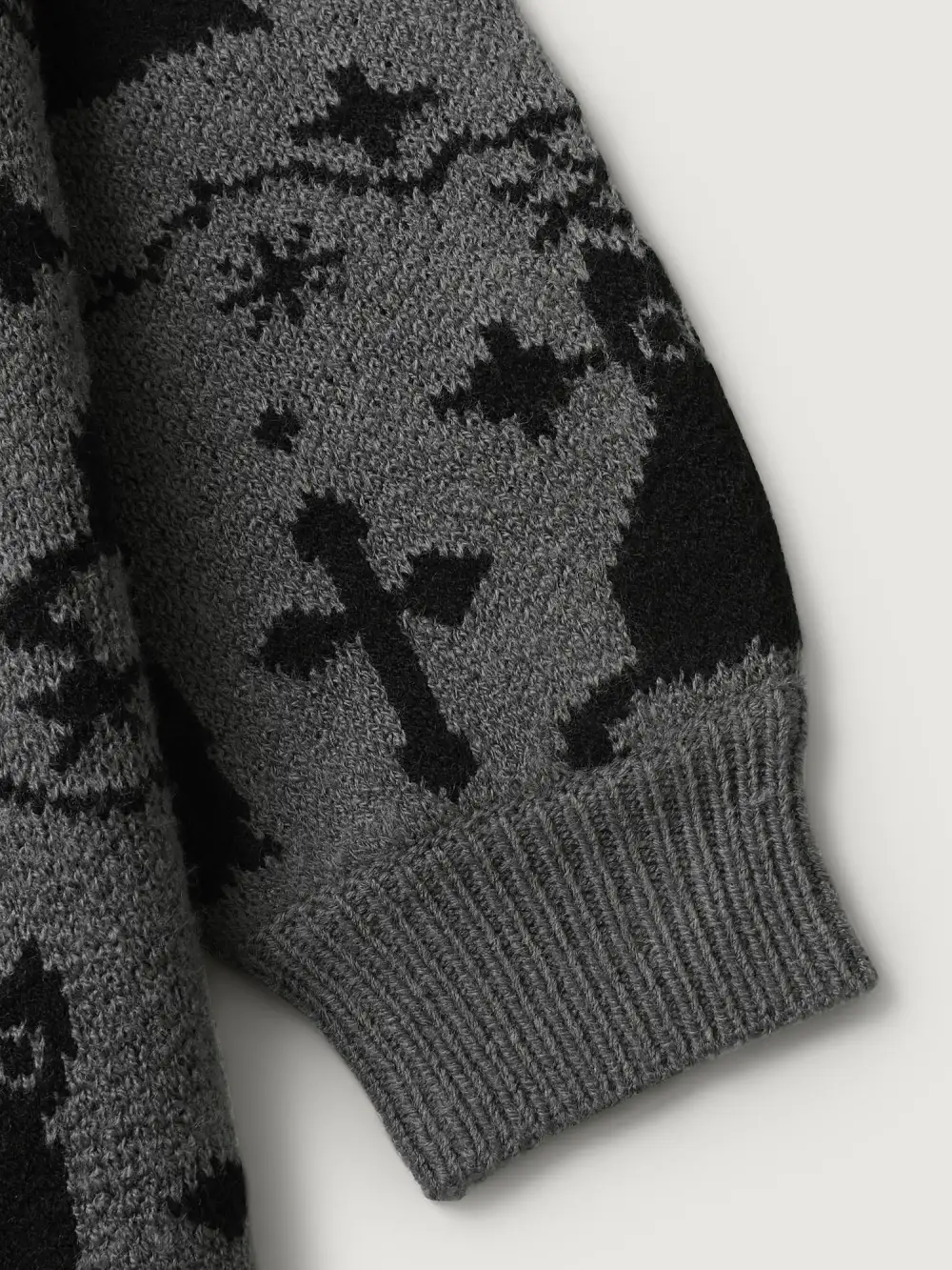 Spooky Cat Puffy Sleeve Pullover