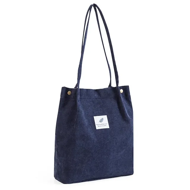 Men's Women's Kid's Tote Tote Sling Shoulder Bag Canvas Tote Bag Corduroy Shopping Daily Rivet Pattern Solid Color Floral Print Deep Purple zebra Wine Red