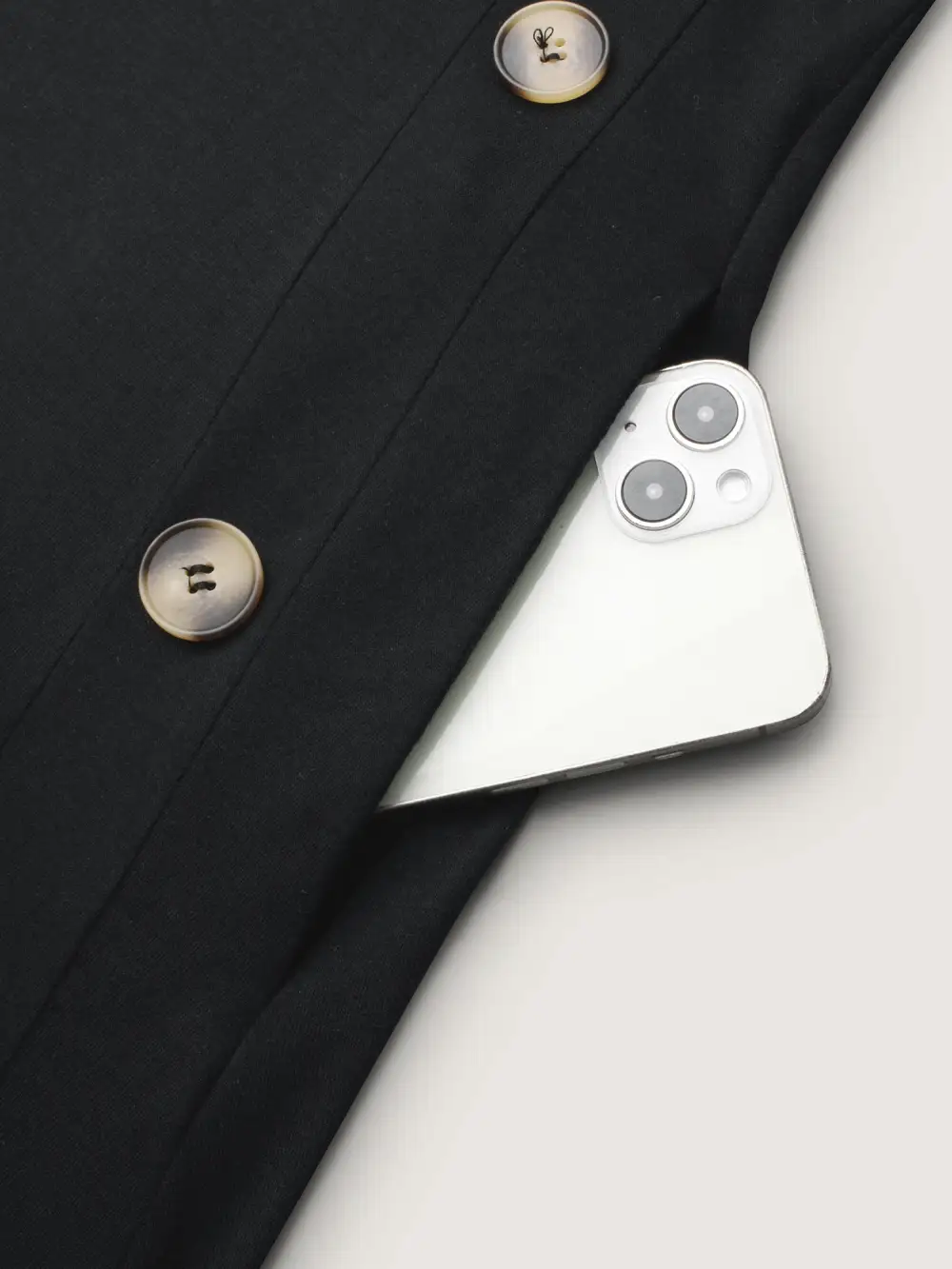 Round Neck Button Slim-Fit Knit Top