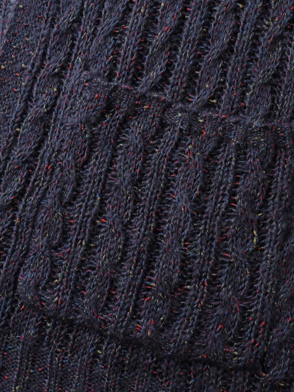 Textured Heather Pockets Open-Front Cardigan