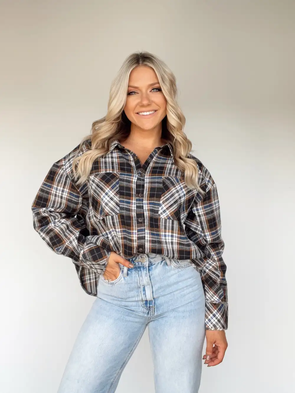 Bonfire Babe Plaid Shirt