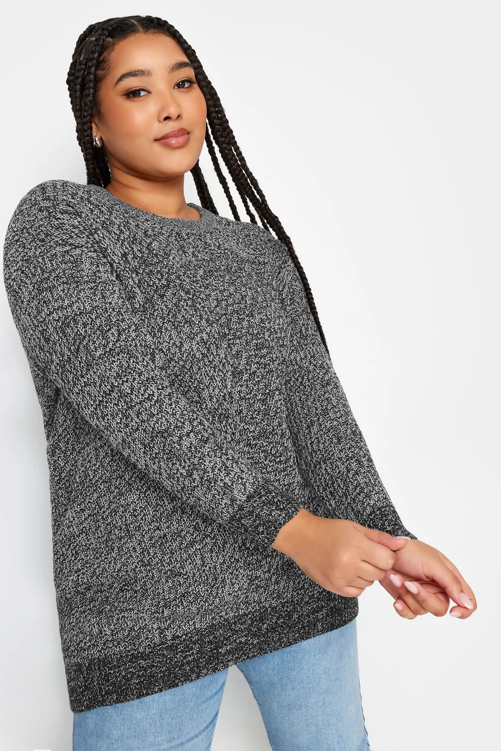 YOURS Curve Pink Essential Knitted Jumper