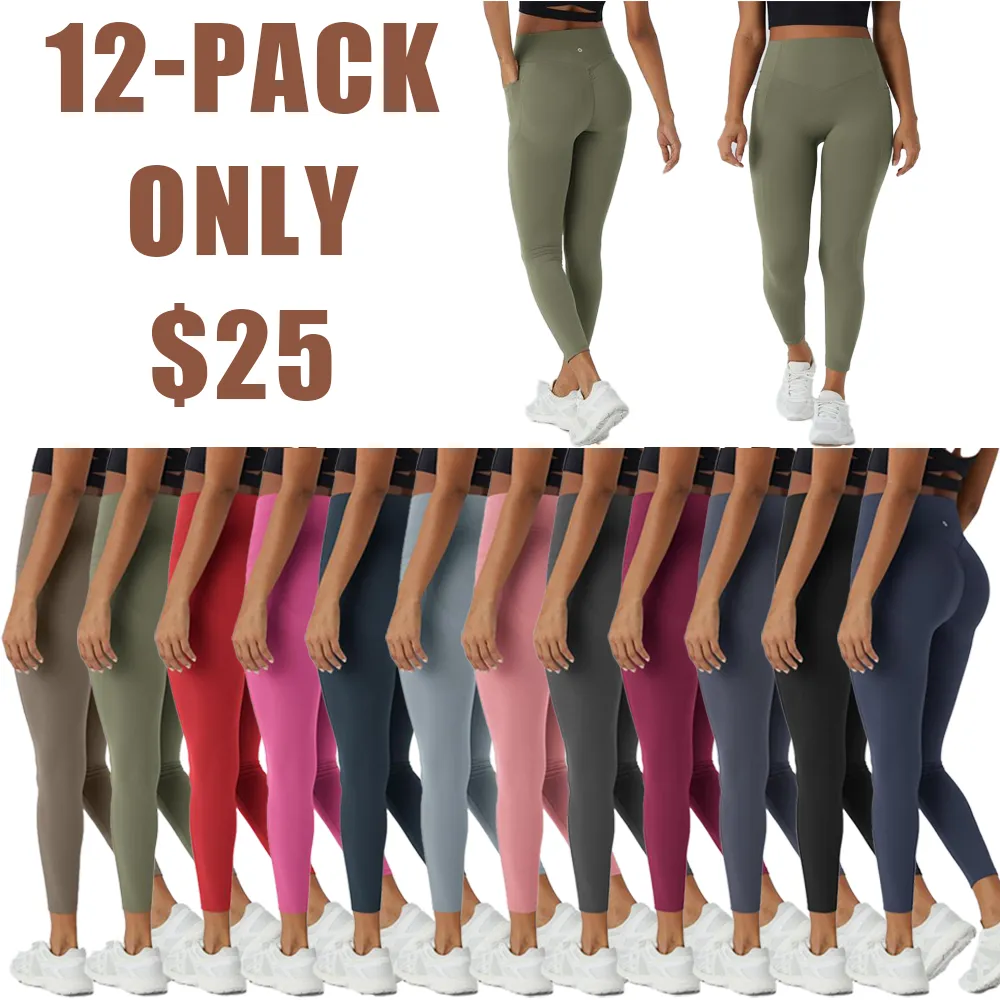 Women's High-Waisted Scrunch Butt Lifting Leggings with Tummy Control & Pockets – Seamless Front, Ultra-Sculpt Fit